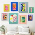 Modern Bohemian aesthetic Wall Art Mykonos Ibiza Miami Bondi Amalfi SAN Tropez Color HD oil on canvas poster Home decor Gift. 