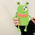 Funny Soft Silicone 3D Frog Phone Cases for IPhone 15 14 13 12 11 Pro Max Mini XR 7 8 Cartoon Cute Shockproof Bumper Cover. 