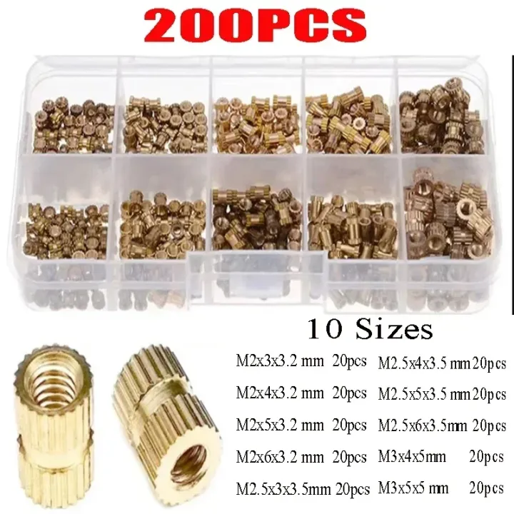 M2%20M2.5%20M3%20M4%20M5%20M6%20M8%20M10%20Brass%20Threaded%20Insert%20Nut%20Kit%20Hot%20Melt%20Heat%20Knurled%20Embed%20Injection%20Copper%20Insertnut%20for%203D%20Print%20-%20Image%202