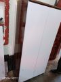 Modern Bedroom Closet Cabinet with Clothes rod And Storage space, Hitow 2 Doors Wardrobe Armorie,  Storage Space Organizer, White. 