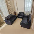 Best One Furniture Mahogany Wood and Foam Living Room (2+2+1) Sofa Set - Living Room Furniture.