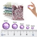 size 2mm,3mm,4mm,5mm,6mm Big Package Resin Non Hot Fix Rhinestones Bulk Wholesale Flat Crystals Nail Diy Glitters Cтразы Stone. 