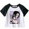 Nana Japanese Short Sleeves Anime Summer Crop Top T Shirt Casual Harajuku T Shirt Top Women Heart Graphic Tees Anime T-shirt. 