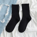 Women White Striped Socks New Trend Ins Korean Couple Crew Socks Cotton Casual Autumn Boys Girls Black Running Socks Fashion Skateboard Plain Female Stripes Socks. 