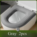 2pcs High Foam Waterproof Toilet Seat Wash-Free Washable Toilet Seat Cover Toilet Seat in Winter Lovely Wind. 