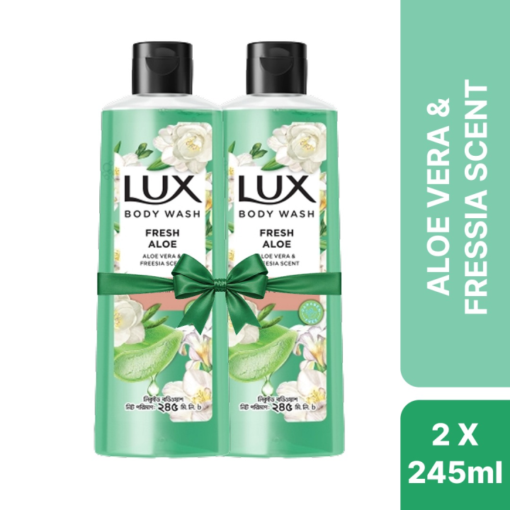 Lux Body Wash Freesia Scent & Aloe Vera 245ml (Bundle of 2)