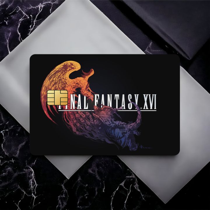 Game%20Final%20Fantasy%2016%20Fashion%20Waterproof%20Scratch%20Pattern%20New%20Stickers%20Decoration%204%20PCS%20Card%20Cover%20-%20Image%202