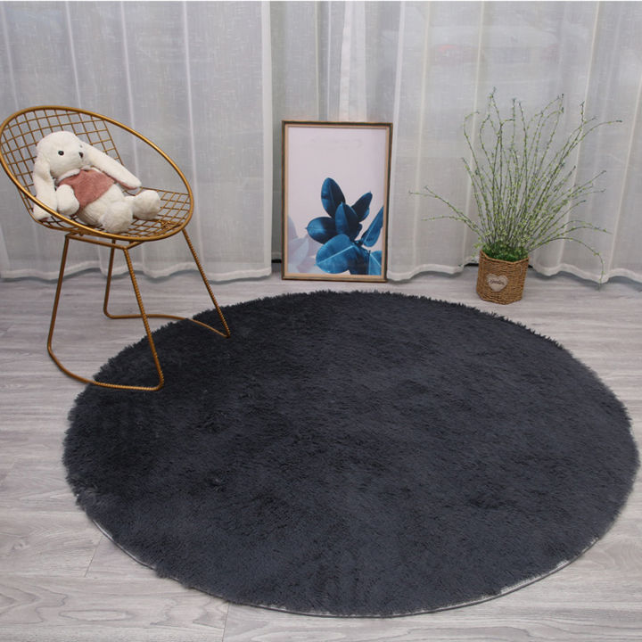 40%20Cm%20Round%20Rug%20For%20Bedroom%20Super%20Fluffy%20Circle%20Rugs%20Cute%20Soft%20Faux%20Non%20Slip%20Shaggy%20Rug%20For%20Kids%20Girls%20Home%20Dorm%20Decor%20-%20Image%205