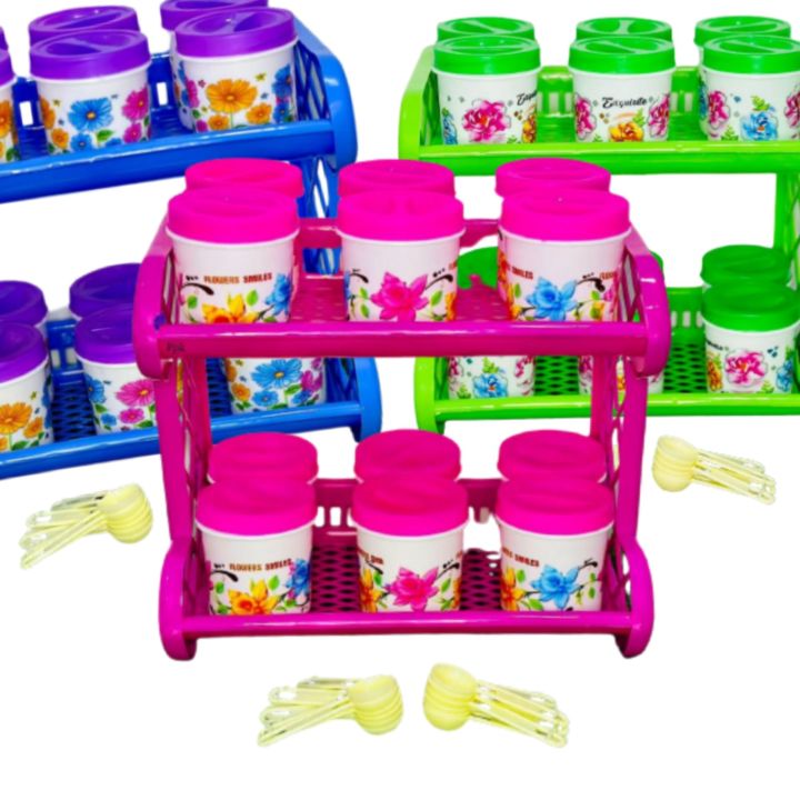 Plastic Kitchen Spices Bottles Organizer Good Quality MultiPurpose 2