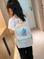 Glitter Unicorn Sequin Backpack for Girls - Cute Sparkly School Bag. 