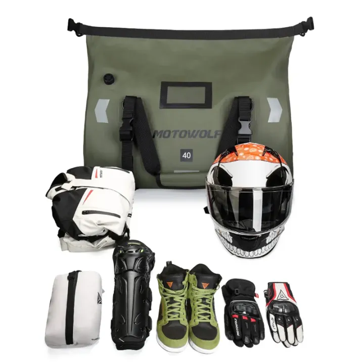 Waterproof%20Motorcycle%20Tail%20Bag%20Travel%20Outdoor%20Dry%20Luggage%20Roll%20Pack%20Bag%2040/66%20Motorbike%20Luggage%20Backpack%20Motorcycle%20Seat%20Bag%20-%20Image%205