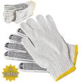 ( 6 pair ) Knitted And Black Dotted Working Hand Gloves, For Construction, Household, Workshop, Materials handling Etc.