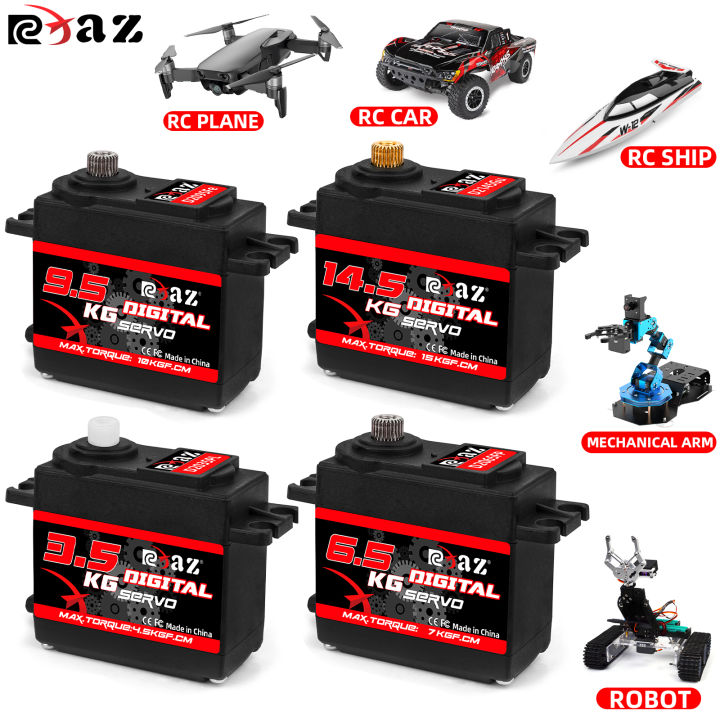 RCXAZ Digital Servo Rotation 180° Metal Gear Servo 3.5KG 6.5KG 9.5KG 14 ...