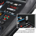 4 Channel Mixer DJ Mixing Console with Bluetooth 48V Phantom Power Monitor Karaoke System USB Mixer Audio. 