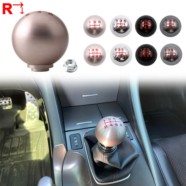 Aluminum 5/6 Speed JDM Ball Shape Shift Gear Knob M10*1.5 For Honda Fit ...