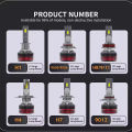 Erruson 160W 300000LM H4 LED H7 H11 Car Headlight Bulb High Power CSP H1 H3 9005 9006 9012 HIR2 Turbo Lamp 6000K Car Light 12V.