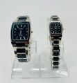 Eirna Black And Sliver Minimalistic Couple Watch - Best Gift For Him. 