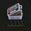 Hirisi 50/100Pcs High Carbon Stainless Steel PTFE Coated Fish Hook Micro Barbed Fish Hook Spliceable Box Fishing Tool 8035.