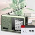 Portable Radio Am Fm,Am Fm Weather Radio Rechargeable Portable Shortwave Radio | Audio Equipment Great Reception Earphone Jack Transistor Radio for Travel.