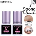 KODIES GEL 2 PCS/Set Eyelash Glue Strong Adhesive 5g 0.5 Second Dry Korea Eye Lash Glue Extension Supplies Semi Permanent Lift. 