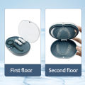 Denture Retainer Case Orthodontic False Container Mouth Guard Braces Aligner Box 2 Layers Tray Organizer Oral Care Tool Supply. 