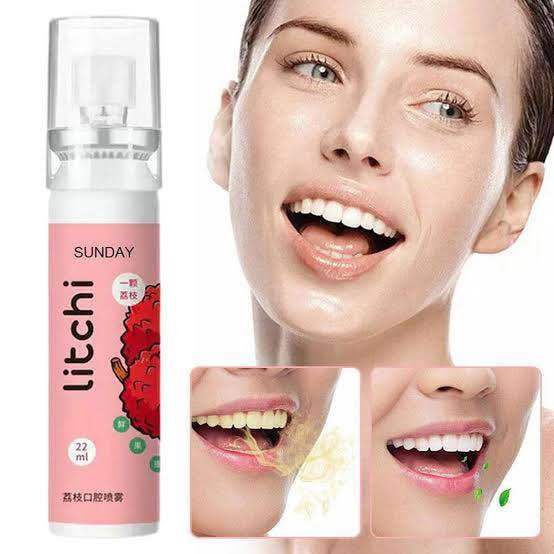 Mouth Freshener Spray Oral Remove Bad Breath Fresh Breath bouche pleasant perfumes for Unisex-20ml ( LICHI )