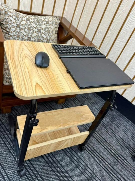 Double%20Layer%20Laptop%20Table%20Height%20Adjustable%20Movable%20Laptop%20Desk%20With%20Storage%20Shelf%20Lazy%20Sofa%20Corner%20Lift%20Computer%20Desk%20Table%202%20Layers%20-%20Image%202