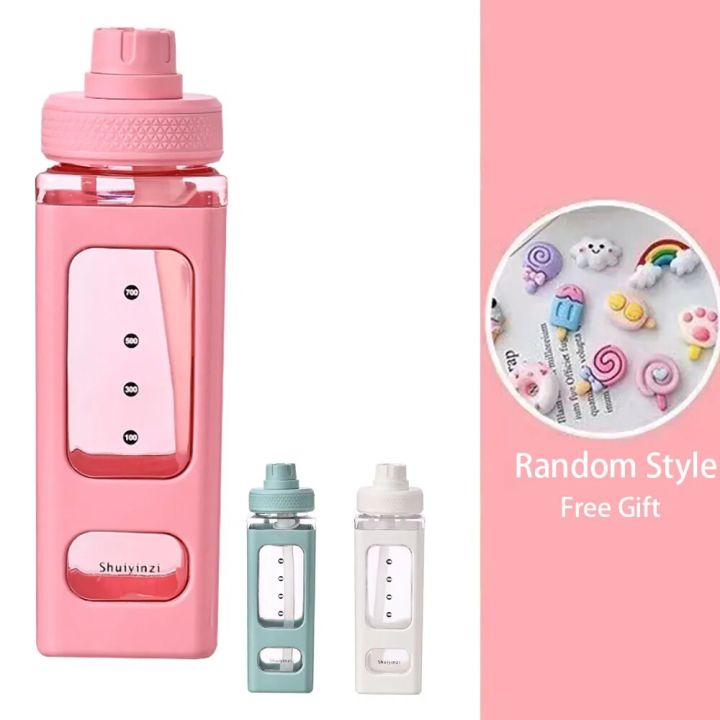700ml Kawaii Water Bottle for Girls,Cute Kids Water Bottles with Straw ...