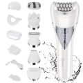 Hatteker 4 in 1 Women’s Hair Remover 7000 RPM for Legs Bikini Face Body Kit Wet / Dry USB Rechargeable IPX7 Waterproof. 