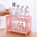Thetime99 Shelf, Shelf, Plastic Shelf, 2-Tier Shelf, Shelf on the Table, Easy to Assemble, Square Shape. 