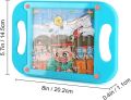 Balance Ball Maze Board Handheld Game,Maze Puzzles for Kids, Mini Fidget Toys and Brain Teasers Preschool Educational Learning Puzzle Game for 3-5 Years Toddlers, Children, Boys & Girl.