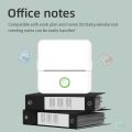 MINI PORTABLE THERMAL PRINTER_USB RECHARGEABLE BLUETOOTH WIRELESS SMART PRINTER FOR OFFICE WORK_INKLESS THERMAL PRINTER FOR  RECEIPT LABEL PHOTO QR NOTES PRINTING ANDROID AND IOS APPLICATION SUPPORTED SMART THERMAL PRINTER. 