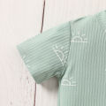 Baby Clothes Summer Short Sleeve Print Cute Sun For Newborn Top+ Pant With Bow Clothing Casual Set. 
