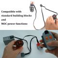 25 50CM Power Functions Extension Wire Cord Connectors Compatible with LEGOEDS MOC Motor 8886 8871 8870 LED Light Link Line 8869. 