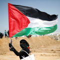 Palestinian Flag Polyester Fiber 150 x 90cm Gaza Palestine Office//Festival/Home Decoration NN079. 