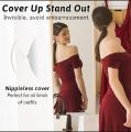 NIPPLE STICKER BRA PADS FOR WOMEN FULL SILICONE COMFORTABLE REUSABLE AND SELF-ADHESIVE. 