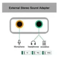 External sound card type C 7.1 channel for Mac book, Pro, air cable length 20 m.. 