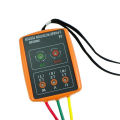 SM852B 3 Phase Rotation Tester Digital Phase Indicator Detector LED Buzzer Phase Sequence Meter Voltage Tester 60V~600V AC. 