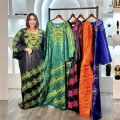 African Attire For Women Abaya Embroidery Plus Size Elegant Party Church Dress.