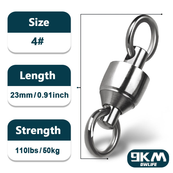 9KM%2010pack%20Ball%20Bearing%20Swivel%20Heavy%20Duty%20Trolling%20Swivel%20Stainless%20Steel%20Fishing%20Connector%20for%20Slow%20Pitch%20Jigging%20-%20Image%207