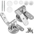 1/4set Zinc Alloy Toilet Seat Hinges Replacement Kit Lid Connectors Fittings Universal Toilet Accessories Repair Parts.