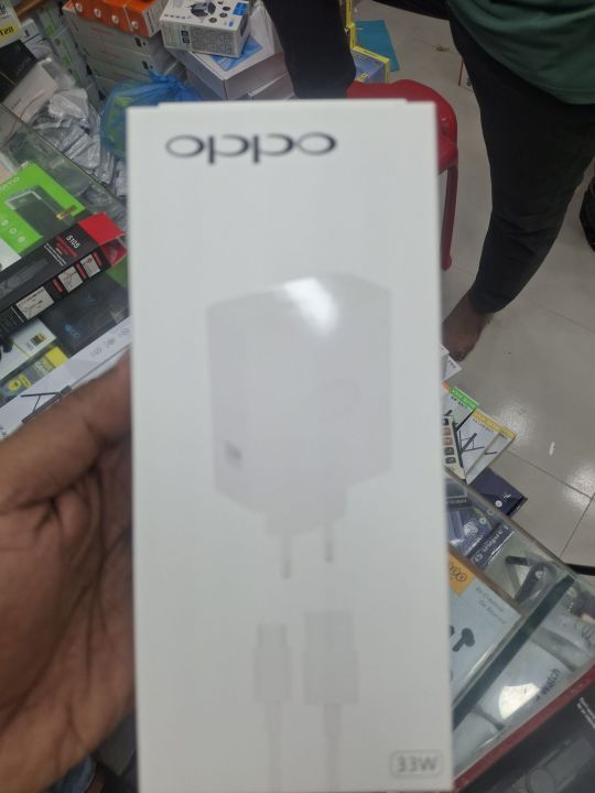 Oppo 33W SuperVOOC Power Adapter Fast charging all mobile with Type C Cable And Micro