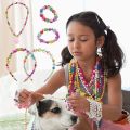 Girls DIY Bead Set Jewelry Making Kit for Kids Girl Pearl Beads for Bracelets Rings Necklaces Creativity Kits Art Craft. 