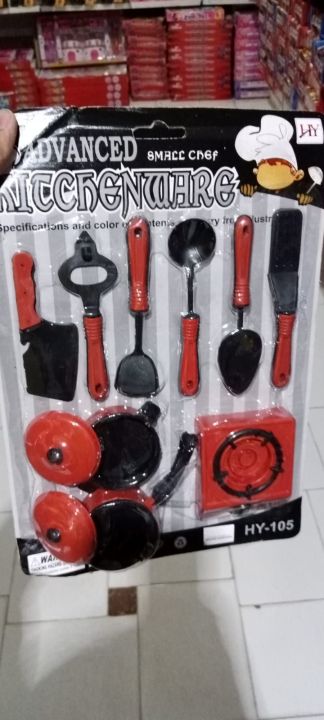 KALRI SHOP Advanced Kitchen Set Small Chef 9 pcs kitchen set