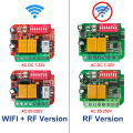 Universal WIFI Tuya Smart Garage Door receptor 2CH Gate Opener for 868MHz HS2 HS4 HSE2 HSE4 HSM2 HSM4 868 Blue Key. 