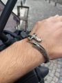Silver Sword Bracelet , Handmade Bracelet , Mens Zulfiqar Bracelet , Adjustable Sword Bracelet , Warrior Bracelet , 925k Silver Bracelet. 
