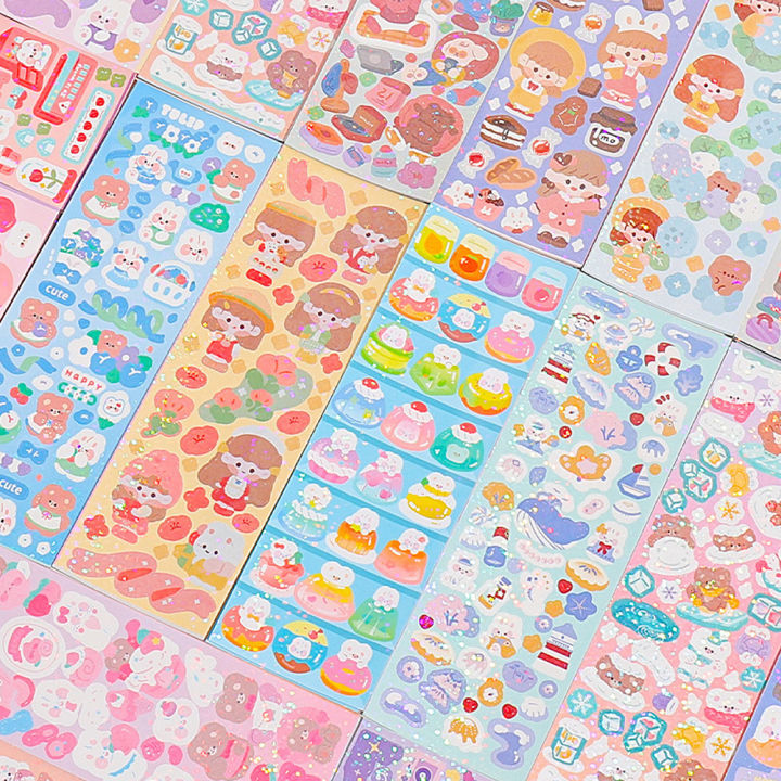 200p%20Kawaii%20Stickers%20for%20Kids%20Cute%20Stationary%20Aesthetic%20Diary%20Decoration%20Art%20Supplies%20Stickers%20for%20Scrapbooking%20Lot%20Korean%20Paper%20-%20Image%205