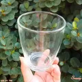 12.6 oz. 360 ml clear glass juice blender, Herbal Coffee, beautiful clear glass. Curve Tumbler. 