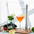 PGY 2Pcs Stainless Steel Cocktail Muddler with Bar Mixing Spoon Cocktail Muddler Long Drink Stirrer Bartender Bar Accessories.
