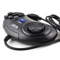 1-2 Pcs Black Gamepad Controller For Sega Mega Drive 9 Pin 6 Buttons Gamepads for Sega Genesis 16 bit video game console. 